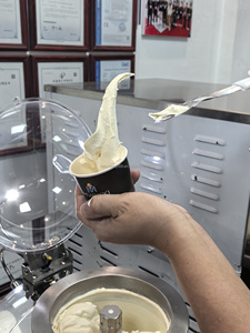 Machine à glace dure verticale en forme de cylindre pour gelateria, équipement de fabrication de gelato en acier inoxydable avec barre frontale - Product Image 2