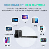 Heimkino-System 2.1 Fortschrittliche Multimedia-Lautsprecher Kabellose Bluetooth-Soundbar für TV