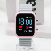 Jam Tangan Elektronik LED Persegi Modis untuk Sekolah dan Olahraga, Warna Cerah, Laris Grosir 2025