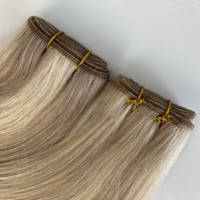 Extensions de cheveux 100% humains Remy, pointes épaisses, double trame, cuticules intactes, trame de cheveux brésiliens, trame de cheveux russes