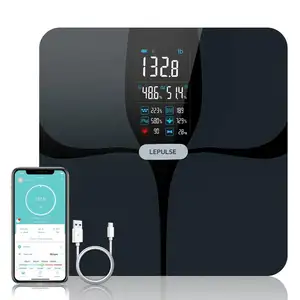 Scales for Body Weight and Fat, Lepulse Large Display Weight Scale