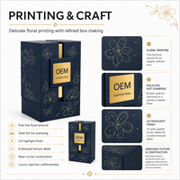Caja de Regalo de Papel Rígido con Logotipo Personalizado, Laminación Mate y Grabado en Relieve para un Elegante Empaque de Marca para Botellas de Perfume de Aceite Esencial de Oud