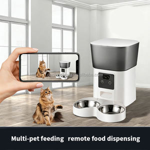 Автоматическая кормушка для домашних животных с Wi-Fi и HD-камерой, умный дозатор корма для кошек, съемный, из нержавеющей стали и пластика, для сухого корма - Product Image 6