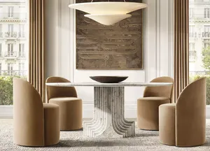 Новый дизайн Sassanid, итальянский арабескато, мраморный резной стол для входа в страду - Product Image 5