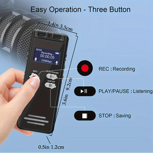 N15 Handheld Digital <strong>Voice</strong> <strong>Recorder</strong> with Speaker Mic Password Protection <strong>Voice</strong> Activated MP3 Player 1536Kbps HD Recording Stick - Product Image 5