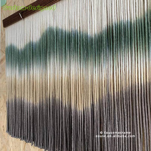 100*50 ramé teñido colgante de pared hecho a mano tejido moderno DIY para decoración de arte del hogar tapiz decorativo bohemio cortina - Product Image 5