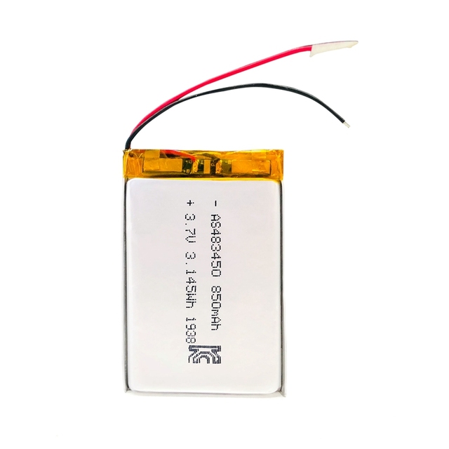OEM Factory Supply Rechargeable 483450 3.7V 850mAh High-Quality Lithium Polymer Battery for Medical Devices