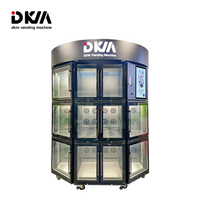 Distributeur automatique de fleurs intelligent DKM avec écran tactile commercial, distributeur automatique de fleurs avec réfrigérateur, distributeur automatique de fleurs