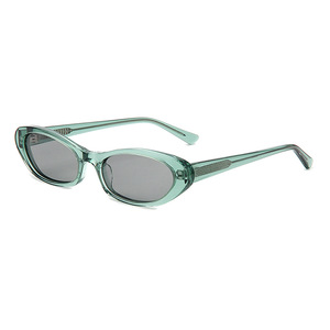 Gafas de sol retro ovaladas con montura completa para mujer, montura roja, lentes rosas, protección solar UV400 - Product Image 6