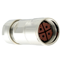 Accessoires de connecteurs rapides M12, M23, M40, connecteurs circulaires en aluminium pour profilés, 4, 6, 8, 12 broches