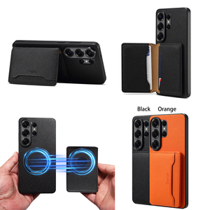 Funda de Teléfono de Cuero PU con Textura de Litchi <span class=keywords><strong>para</strong></span> Galaxy S26/S25/S24/S23, con Ranura <span class=keywords><strong>para</strong></span> Tarjetas Magnéticas, Carga Inalámbrica y Soporte - Product Image 6