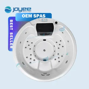 JOYEE Hidroterapia barata 5 Pessoa Outdoor Whirlpool Hot Tube redondo subterrâneo do hotel quintal Massagem Spa Jacuzzier Para villa