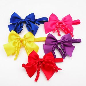 Venta caliente perro gato corbata mascota arco tocado flor sombreros en Stock - Product Image 3