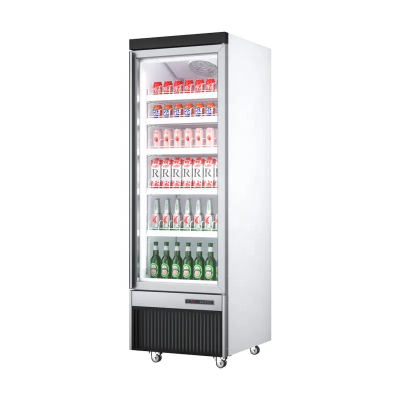 Enfriador comercial refrigerador pegatina bebida escaparate pantalla enfriador