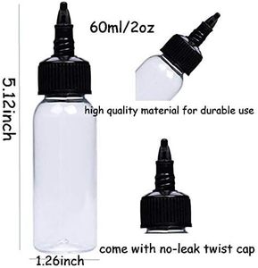 PET Custom Color Screen Printed Hair Oil Dye <b>Paint</b> Nozzle Sauce Squeeze Applicator Beauty Packaging Bottles Twist Dispensing Cap - Product Image 2