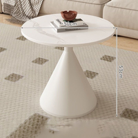 Table basse moderne minimaliste de luxe léger en ardoise pour petits appartements, table d'appoint de forme irrégulière pour salon