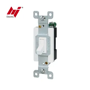 China Supplier 20A 120-277V Single Pole Electric Toggle Wall Switch