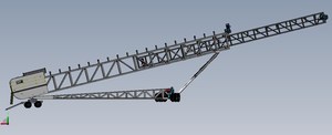 Rotatable&amp;movable <strong>Radial</strong> Mobile <strong>Stacker</strong> Telescopic Conveyor - Product Image 5