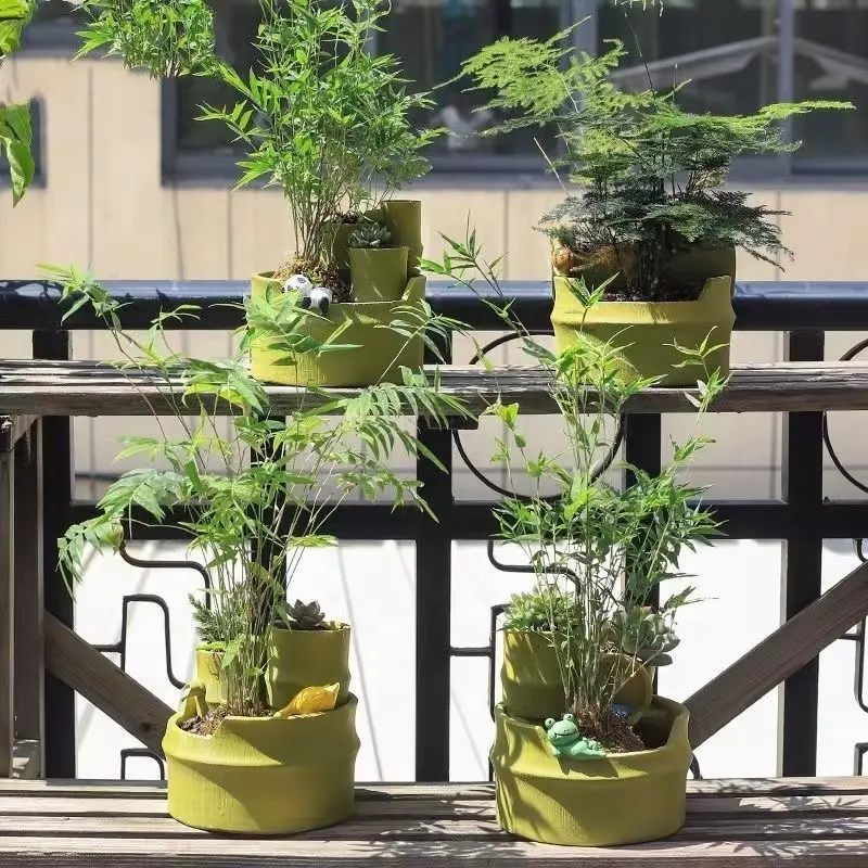 Maceta 다육 식물 시뮬레이션 사랑스러운 만화 동물 식물 발코니 장식 정원 홈 장식품 꽃 식물 냄비 화분