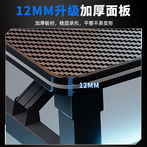 Ergonomic Computer Desk Foldable Home Office Gaming Study Desk With Customizable Design And Baking Paint Finish - Product Image 4
