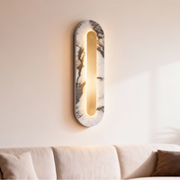 Lampu Dinding LED Marmer untuk Ruang Tamu, Dinding Latar TV, Tangga, Balkon, Gaya Vintage, Marmer Kelas Atas, Dinding Koridor