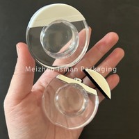 ISMAN 12ml Lip Gloss Unik Bentuk Telur Tabung Tekan Tutup Putih Perak Botol Concealer Foundation Wadah Makeup Kosong