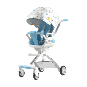 Xe đẩy trẻ sơ sinh 3 trong 1 có thể gập lại xe đẩy trẻ em sang trọng xe đẩy du lịch ghế xe hơi di động song song xe đẩy - Product Image 1