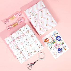 Top Grade Girly Style Birthday Pink Disposable Virgin Coated Gift <b>Wrapping</b> <b>Paper</b> - Product Image 4