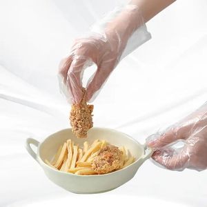 Gants en plastique jetables économiques, gants en TPE, gants transparents en polyéthylène alimentaire, gants hybrides extensibles en polyéthylène TPE - Product Image 5