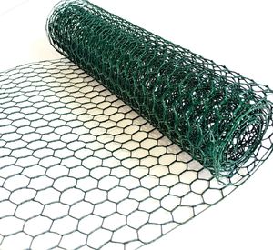 PVC Coated Hexagonal Construction Wire Mesh Green Welded <b>Netting</b> for Aquaculture and Pond <b>Fence</b> - Product Image 6