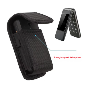 Funda vertical para teléfono móvil con cierre magnético, funda con Clip para cinturón de cuero PU, funda de transporte, riñonera para teléfono <span class=keywords><strong>Nokia</strong></span> <span class=keywords><strong>2720</strong></span> - Product Image 2