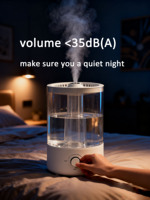 Humidificateur ultrasonique portable 5L à brume fine avec écran LED et contrôle, idéal pour chambre, maison, hôtel, bureau
