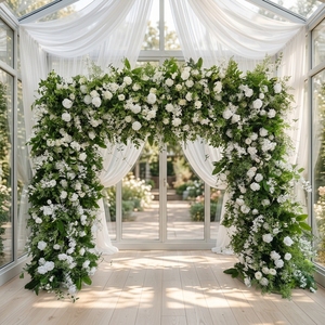 Guirlande <span class=keywords><strong>de</strong></span> fleurs artificielles décoratives en soie (rose, <span class=keywords><strong>hortensia</strong></span>, <span class=keywords><strong>pivoine</strong></span>) pour événements, centres <span class=keywords><strong>de</strong></span> table, mariages et bouquets <span class=keywords><strong>de</strong></span> <span class=keywords><strong>mariée</strong></span> - Fournisseur chinois SPR - Product Image 1