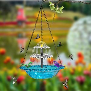 Fuente Solar Colgante para Baño de Pájaros 2026 con Cascada, Bomba Solar y Cuenco de Vidrio, Accesorios para Baño de Pájaros - Product Image 4