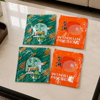 Pochette d'emballage alimentaire verticale avec finition métallique, logo personnalisé et fermeture éclair refermable pour les produits Winsun et les snacks