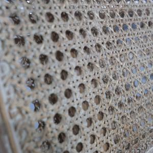 Comfortable Upholstered Accent Oak Wood Rattan Back Leisure Lounge Side Dining <b>Chair</b> with <b>Cushion</b> - Product Image 5