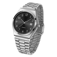 Montres à quartz minimalistes, tendance, décontractées, unisexes, en alliage d'argent, dernières montres à quartz personnalisées avec logo pour couples