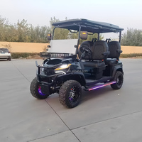 Voiturette de golf électrique tout-terrain surélevée 5-6 places, best-seller 2026, avec une autonomie de 30-50 km et une vitesse de 30-50 km/h