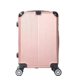 Good price ABS+PC luggage bag travel trolley luggage with 4 wheels is Easy to carry and large capacity