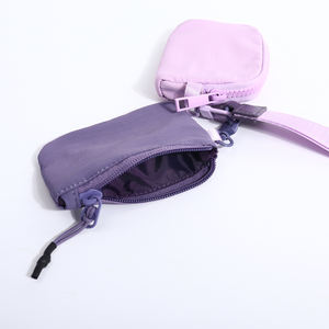 Keymay Porte-cartes pour femmes de haute qualité Porte-monnaie Mini pochette double détachable Porte-monnaie en nylon à fermeture éclair Porte-monnaie Porte-clés <span class=keywords><strong>Portefeuille</strong></span> de poignet - Product Image 4