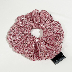 ยางรัด<span class=keywords><strong>ผม</strong></span>ผ้าซาตินยืดหยุ่นหลากสีประดับเลื่อมสำหรับกิจกรรมประจำวันของผู้หญิงและสไตล์แฟชั่น - Product Image 4