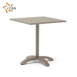 Обеденный стол общего качества для ресторана, алюминиевый элегантный дизайн, стул для кафе и ресторана