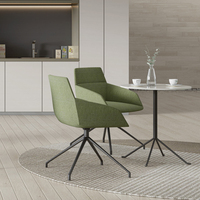 Moderne simplicité luxueux texture tissu loisirs paresseux canapé dossier chaise de bureau métal support pieds chaises de bureau meubles
