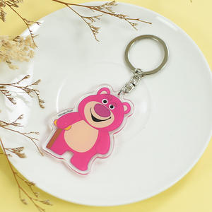 Venta al por mayor personalizado impresión UV acrílico en forma de dibujos animados Anime luz llavero duradero fundido técnica transparente - Product Image 6