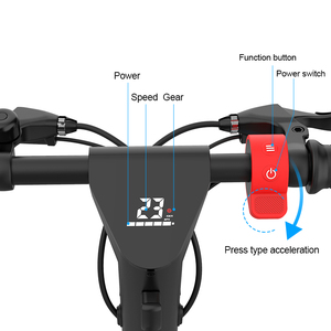 X9 Patinete Eléctrico Todoterreno de Dos Ruedas con Motor Potente de 350W, Suspensión Dual, 30 mph, 500W, 900W, en Stock en la UE - Product Image 3