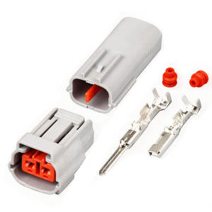 ชุด2ทาง DL Series 2.3มม. ขั้วต่อกันน้ำ6195-0006 6195-0003ปลั๊กเสียบไฟตัดหมอก RX7ชุด FD หัวต่อเซ็นเซอร์ CAS - Product Image 1