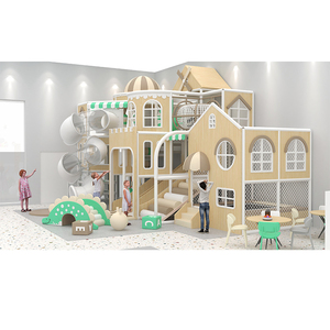 Aire de jeux intérieure commerciale pour enfants, équipement de parc de jeux souple avec tunnels et château pour restaurant et coin enfant d'hôtel - Product Image 3