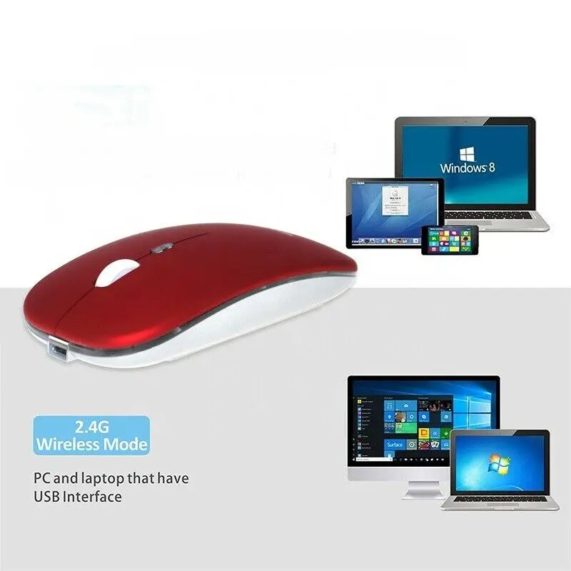 2.4 GHz Wireless Cordless Mouse Mice Optical Scroll USB Scroll Mice For Pc Laptop Computer
