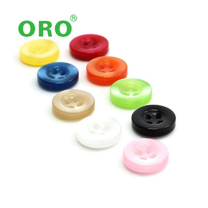 Colorful Wide Edge 4-Holes Button Round Resin Button Plastic Button