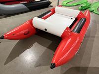 Bateau Catamaran Gonflable en PVC de Haute Qualité, Sans Cadre, Haute Vitesse, pour la Pêche en Radeau et les Sports Nautiques en Eau Blanche (2 places)